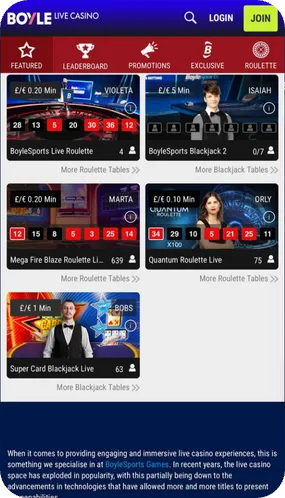 Boylesports iOS