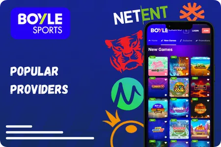 Leading software providers powering BoyleSports Casino games