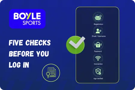 Five BoyleSports login requirements checklist